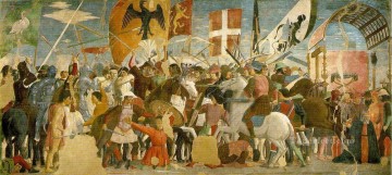  italiano Pintura al %C3%B3leo - Batalla entre Heraclio y Cosroes Humanismo renacentista italiano Piero della Francesca